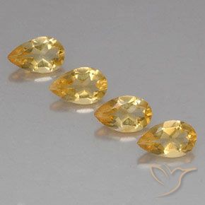 2.79ctw Naturel Medium Gold  Citrine, En forme de poire, VVS-VS