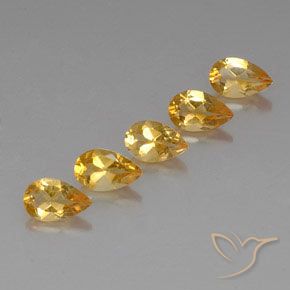 Shop natural 3.75ct Orange-Gold  Citrine gems, En forme de poire, from Brésil at GemSelect. In stock, global shipping!