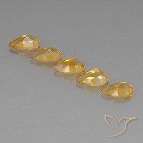 Shop natural 3.75ct Orange-Gold  Citrine gems, En forme de poire, from Brésil at GemSelect. In stock, global shipping!