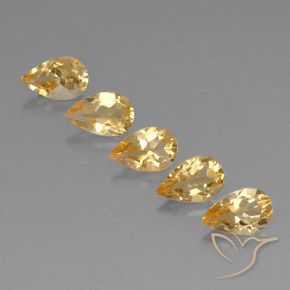 Shop natural 3.81ct Orange-Gold  Citrine gems, En forme de poire, from Brésil at GemSelect. In stock, global shipping!