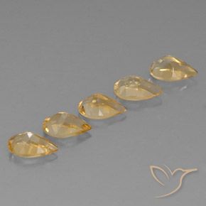Shop natural 3.81ct Orange-Gold  Citrine gems, En forme de poire, from Brésil at GemSelect. In stock, global shipping!