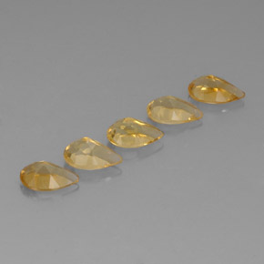 Achetez naturel 3,77ct doré citrine gems, en forme de poire, en provenance brésil chez gemselect. en stock, livraison internationale!