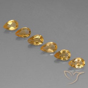 Shop natural 4.06ct Medium-Light Orange-Gold  Citrine gems, En forme de poire, from Brésil at GemSelect. In stock, global shipping!