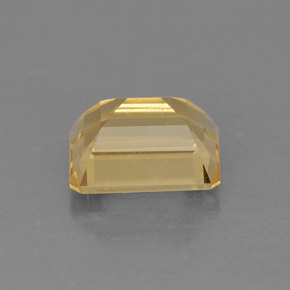 Citrine jaune naturelle taille émeraude, 2,47 ct, VS