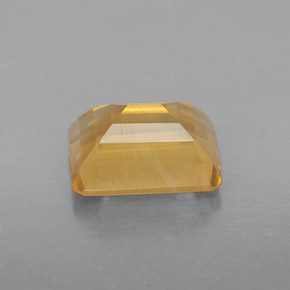 Citrine jaune naturelle taille émeraude, 2,20 ct, VS