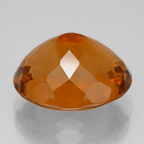 Citrine Jaune orange naturelle Coupe ovale, 10.25 ct, VVS-VS