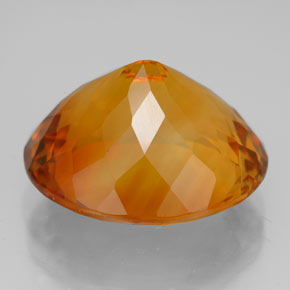 Citrine orange naturelle coupe ovale, 13,96 ct, VVS