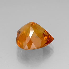 Citrine Jaune orange naturelle Forme de coeur, 7.74 ct, IF