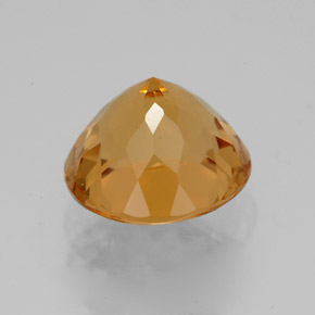 Citrine Jaune doré naturelle Coupe roude, 3.30 ct, IF