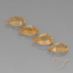 Shop natural 3.05ct Orange-Gold  Citrine gems, En forme de poire, from Brésil at GemSelect. In stock, global shipping!