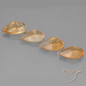 Shop natural 3.11ct Orange moyen Citrine gems, En forme de poire, from Brésil at GemSelect. In stock, global shipping!