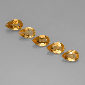 Achetez naturel 3,37ct jaune citrine gems, en forme de poire, en provenance brésil chez gemselect. en stock, livraison internationale!