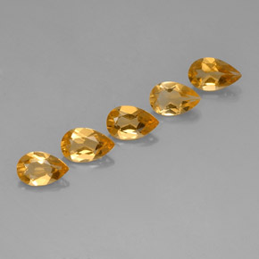 Achetez naturel 3,37ct jaune citrine gems, en forme de poire, en provenance brésil chez gemselect. en stock, livraison internationale!