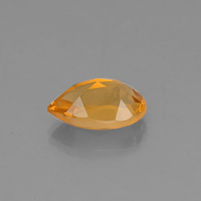 Citrine jaune naturelle en forme de poire, 0,78 ct, VVS-VS