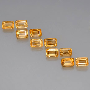 Achetez naturel ct Jaune doré Citrine gems, Taille émeraude, En provenance Brésil chez GemSelect. En stock, livraison internationale!