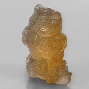 Citrine jaune naturelle transparent, 38,99 ct, transparent / translucide