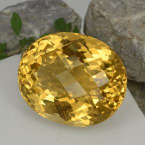 Citrine Jaune doré naturelle Coupe ovale, 48.19 ct, VVS