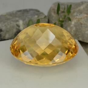 Citrine Jaune doré naturelle Coupe ovale, 48.19 ct, VVS