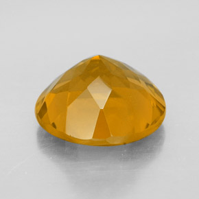 Citrine Jaune doré naturelle Coupe roude, 5.49 ct, VVS