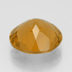 Citrine jaune naturelle coupe roude, 5,25 ct, VVS