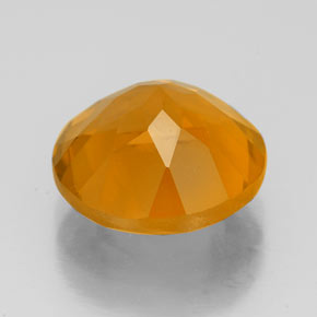 Citrine jaune naturelle coupe roude, 4,40 ct, VVS