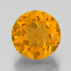 Citrine or naturelle coupe roude, 4,60 ct, VVS