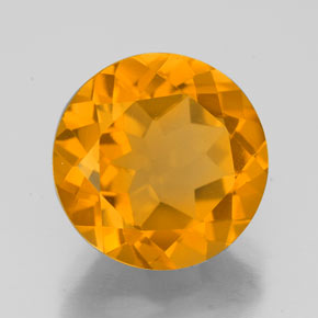 Citrine or naturelle coupe roude, 4,60 ct, VVS