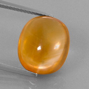 Citrine orange naturelle coupe ovale, 7,81 ct, transparent