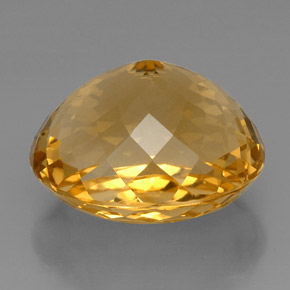 Citrine jaune naturelle coupe ovale, 57,19 ct, VVS