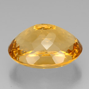 Citrine or naturelle coupe ovale, 37,07 ct, VVS