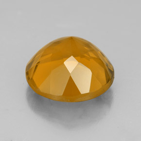 Citrine jaune naturelle coupe roude, 5,99 ct, VS