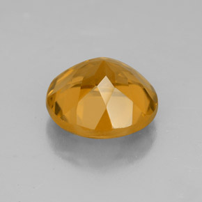 Citrine jaune naturelle coupe roude, 4,30 ct, VVS-VS