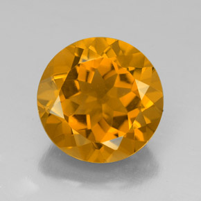 Citrine or naturelle coupe roude, 5,93 ct, VVS