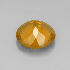 Citrine jaune naturelle coupe roude, 3,90 ct, VS