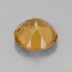 Citrine jaune naturelle coupe roude, 4,28 ct, VS