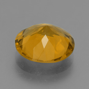 Citrine doré naturelle coupe roude, 4,77 ct, VS