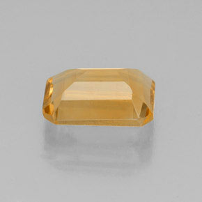 Citrine jaune naturelle taille émeraude, 1,84 ct, VS