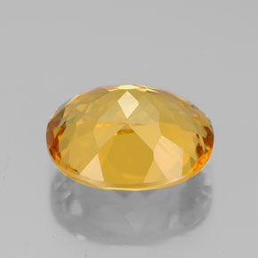 Citrine jaune naturelle coupe ovale, 3,08 ct, VS