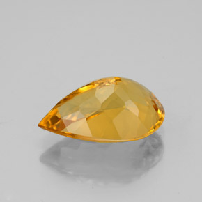 Citrine or naturelle en forme de poire, 2,55 ct, VVS-VS