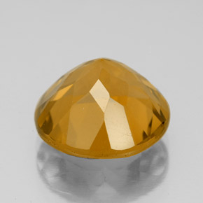 Citrine or naturelle coupe roude, 5,52 ct, VVS
