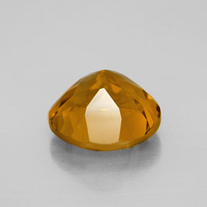 Citrine jaune naturelle coupe roude, 5,79 ct, VVS