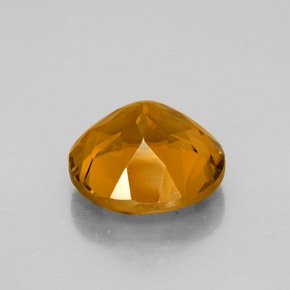 Citrine doré naturelle coupe roude, 5,78 ct, VVS-VS