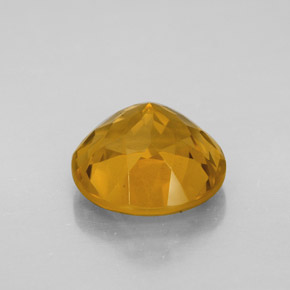 Citrine doré naturelle coupe roude, 5,56 ct, VVS-VS