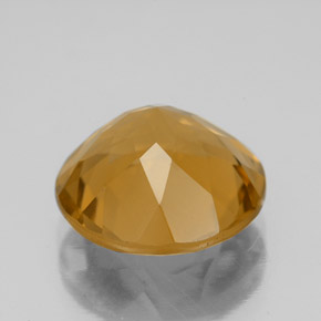Citrine doré naturelle coupe roude, 5,30 ct, VVS