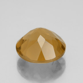 Citrine doré naturelle coupe roude, 4,16 ct, VVS
