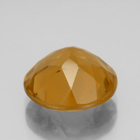 Citrine Dark Orange  naturelle Coupe roude, 5.24 ct, VS