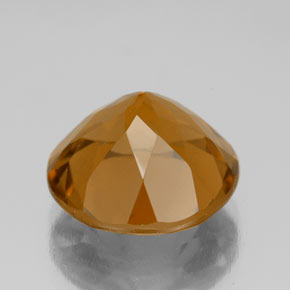 Citrine doré naturelle coupe roude, 5,59 ct, VVS