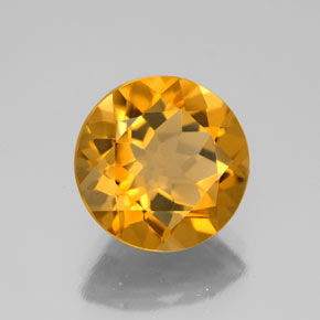 Citrine or naturelle coupe roude, 4,30 ct, VVS