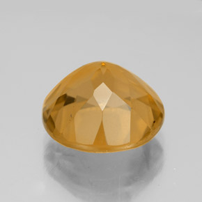 Citrine Doré-orange foncé naturelle Coupe roude, 5.91 ct, VS
