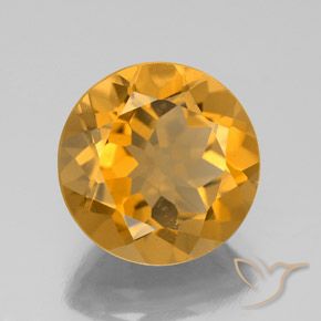 Citrine Orange-or moyen-léger naturelle Tour, 4.11 ct, VS